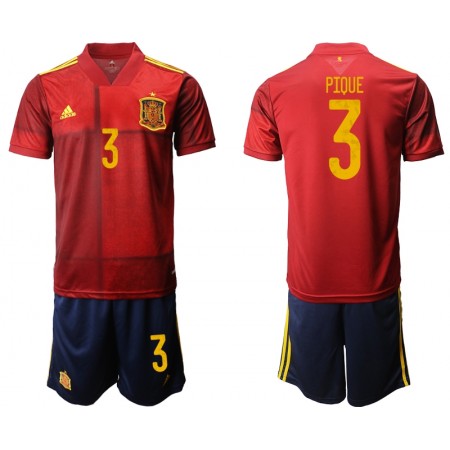 Spanje Gerard Pique 3 Kind Thuis Tenue EK 2020